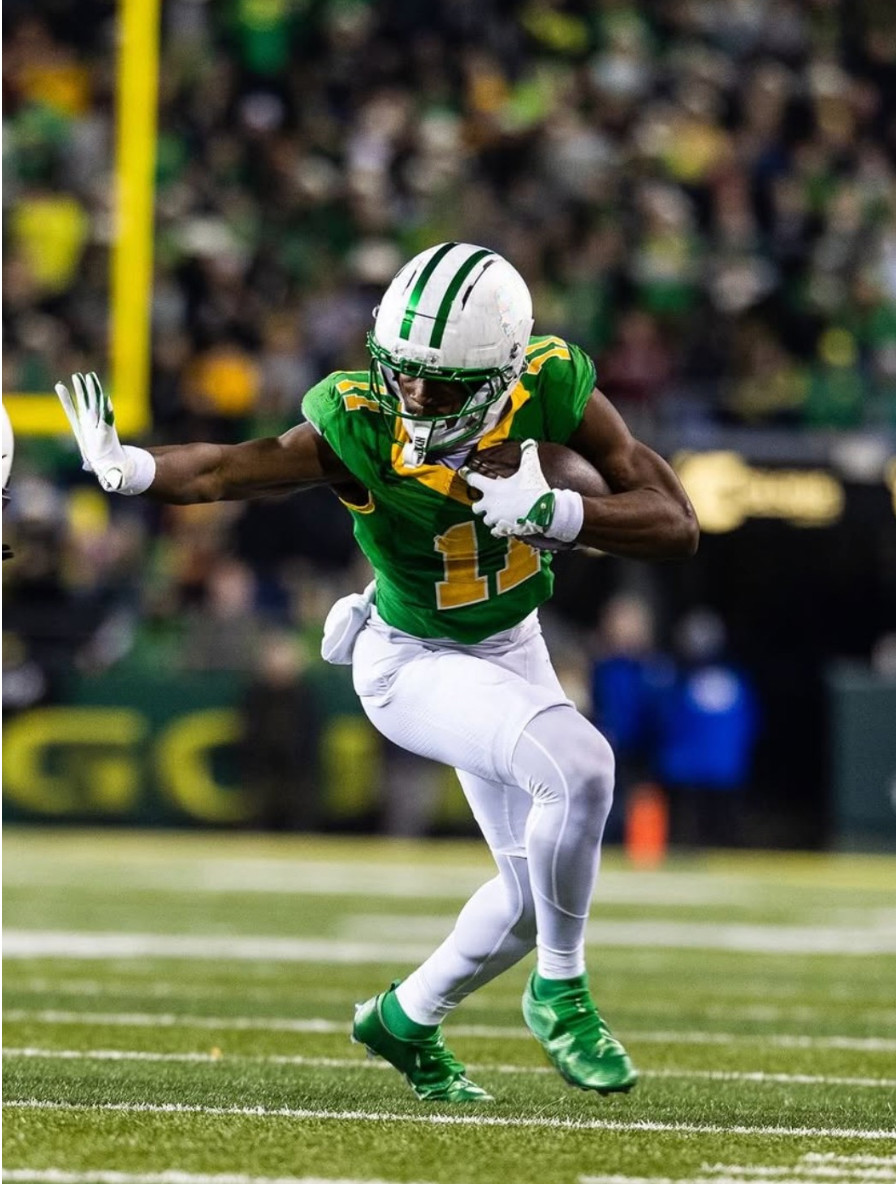 Jeremiah McClellan carrying the ball during a game